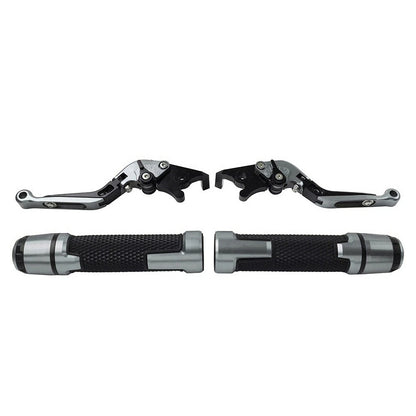 CNC Brake Clutch Levers Handlebar Grips Set for Suzuki GSXR150 (2017–2023)