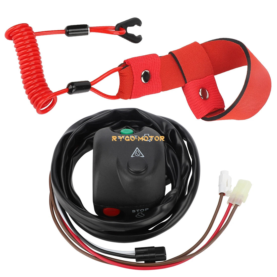 Start Stop Switch Box & Lanyard Key for Yamaha Waverunner XLT1200 (2001–2005)
