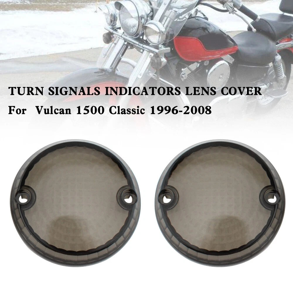 Turn Signal Lens Cover for Yamaha Kawasaki Vulcan 1500 VN (1996–2009) Smoke T9
