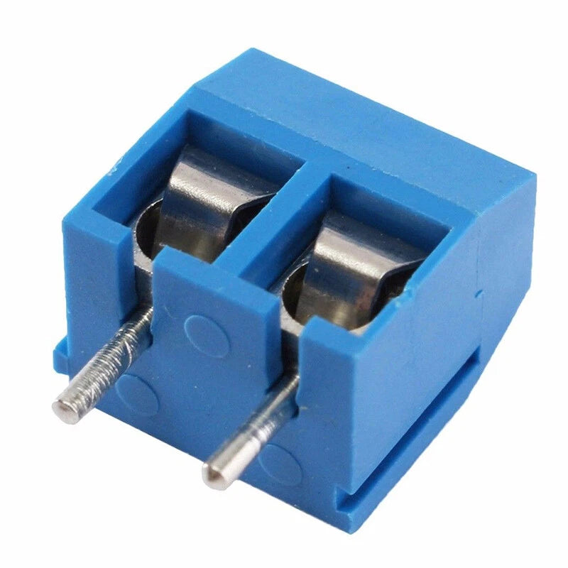 40pcs 2 Pin Screw Terminal Block Connector for Panel PCB Mount (5.08mm Pitch)