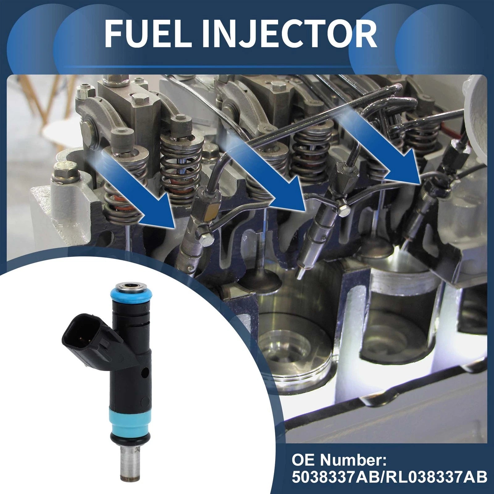 Fuel Injector Replacement for Dodge Charger Scat Pack (2015–2023) 6.4L