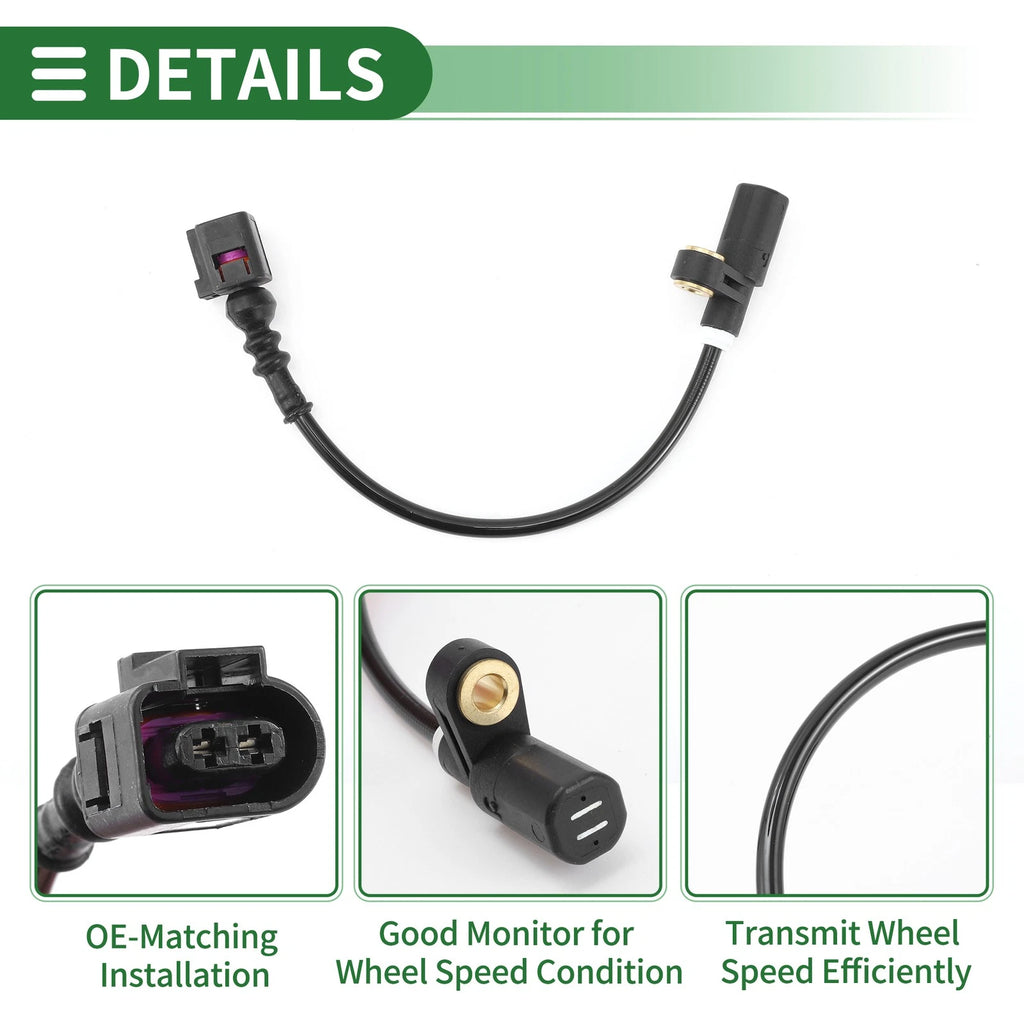 ABS Wheel Speed Sensor No. 1J0927807D for Audi A3 8L1, TT 8N3