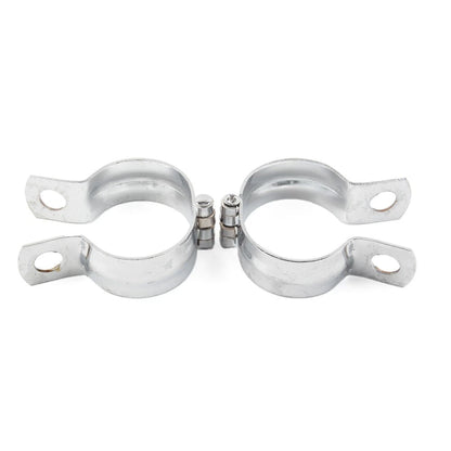 2Pcs Turn Signal Light Mount Bracket Holder for Motorcycle (Chrome)