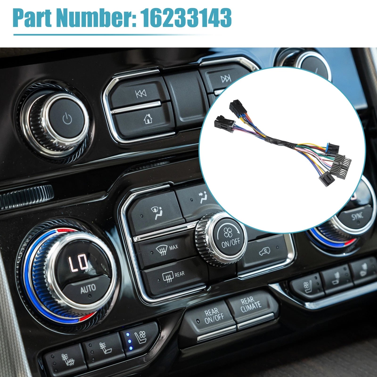 Temperature Control Adapter Wire Harness Replacement for Chevy Silverado (2011–2018)