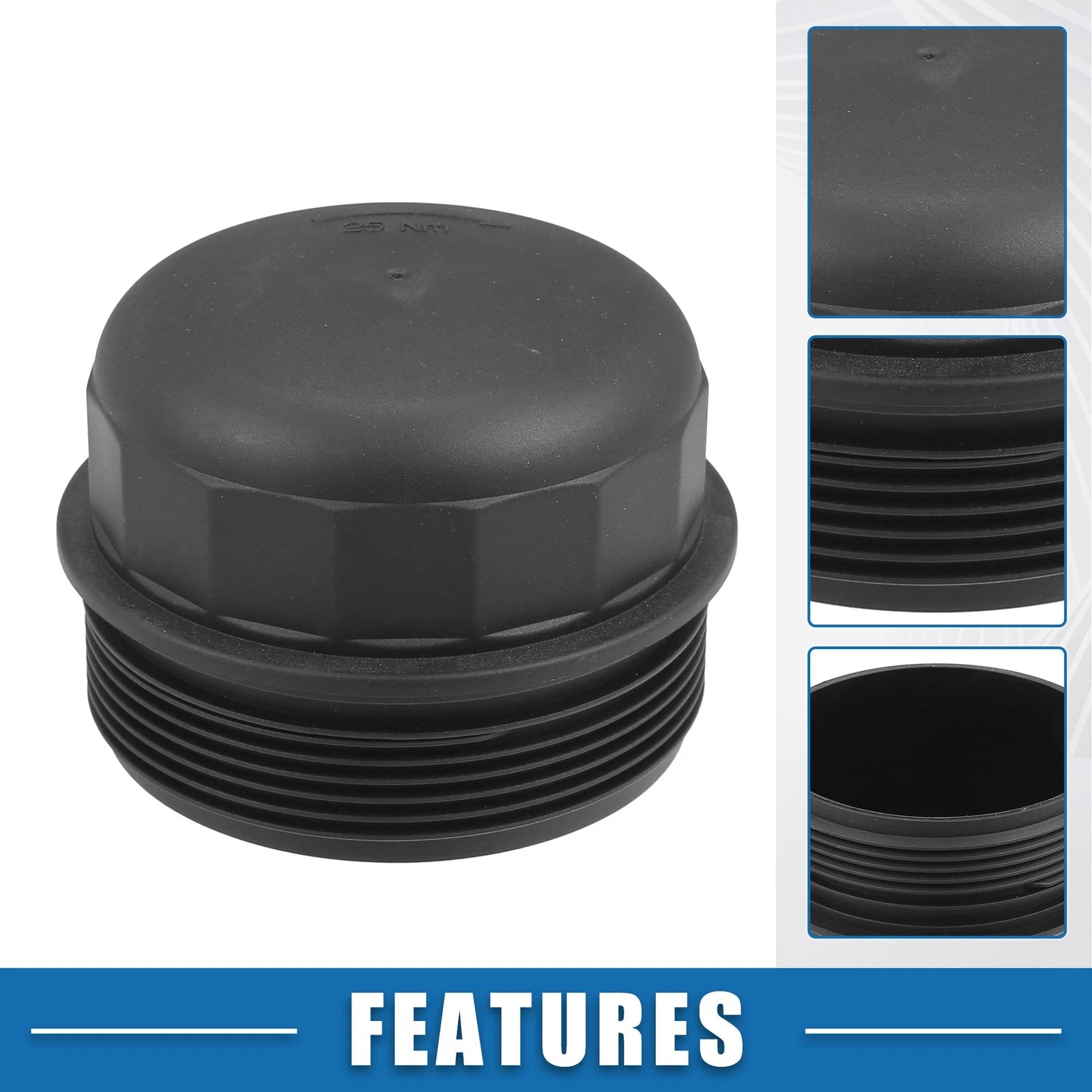 Engine Oil Filter Housing Cover Cap Replacement for Hyundai Santa Fe (2007–2009)