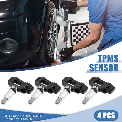 4 Tire Pressure Monitoring System Sensors for Mercedes-Benz A Class (2013–2018)