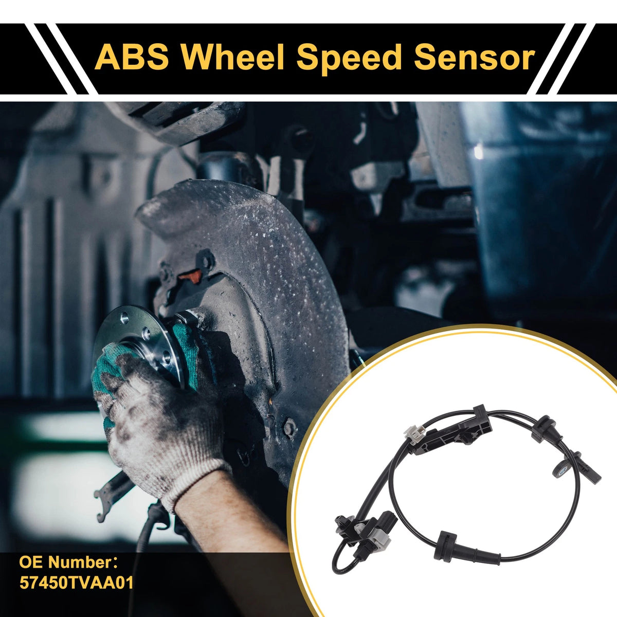 ABS Wheel Speed Sensor No. 57450TVAA01 for Honda Accord (2013–2017) Right Front
