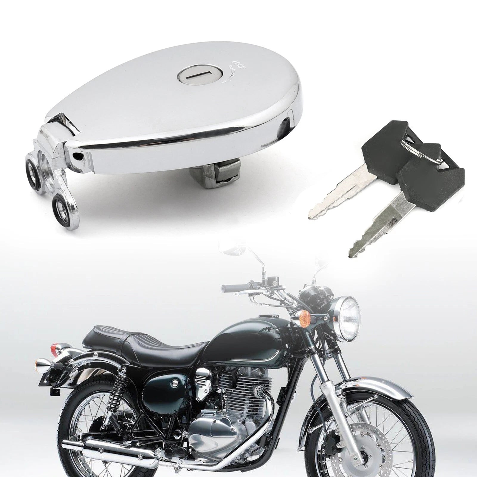 Fuel Gas Tank Cap Key for Kawasaki ZR1100 BJ250 VN1500 ZL600 Vulcan 400 500