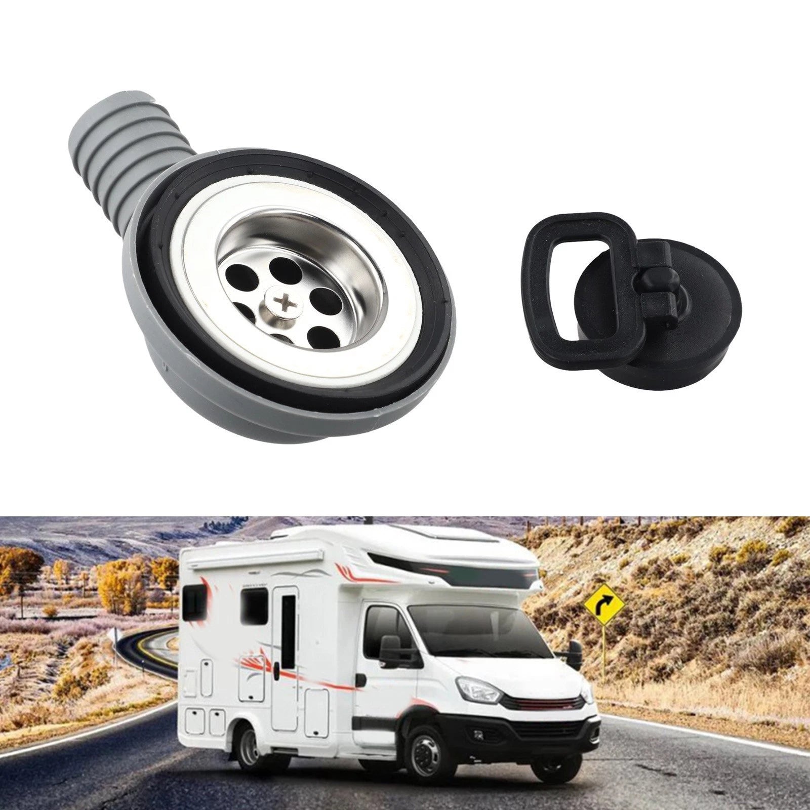 Boat Deck Floor Drain for RV (Quick Installation)