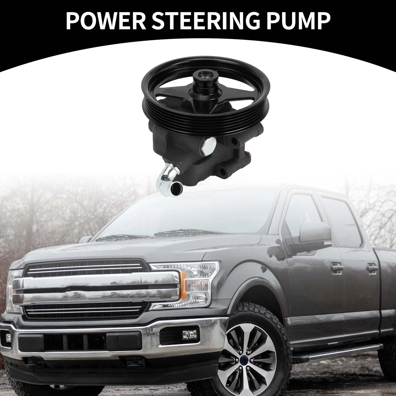 Power Steering Pump with Pulley for Ford Expedition (2001–2002)