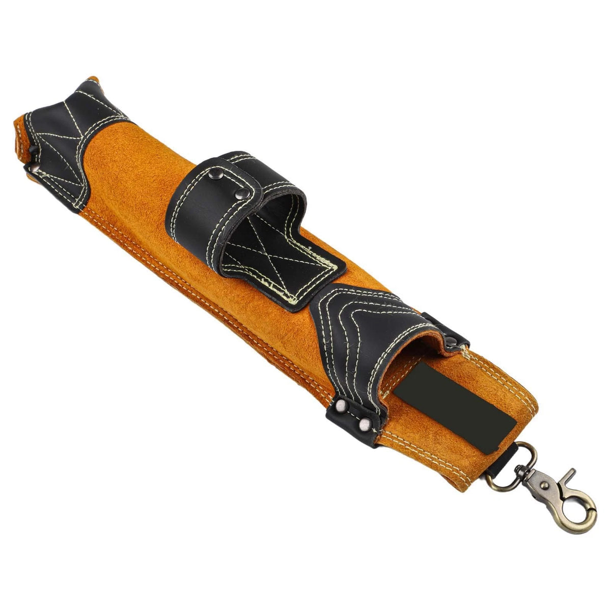 Cowhide Leather Welding Rod Bag for 14 Inch Rods - Reinforced Stitching