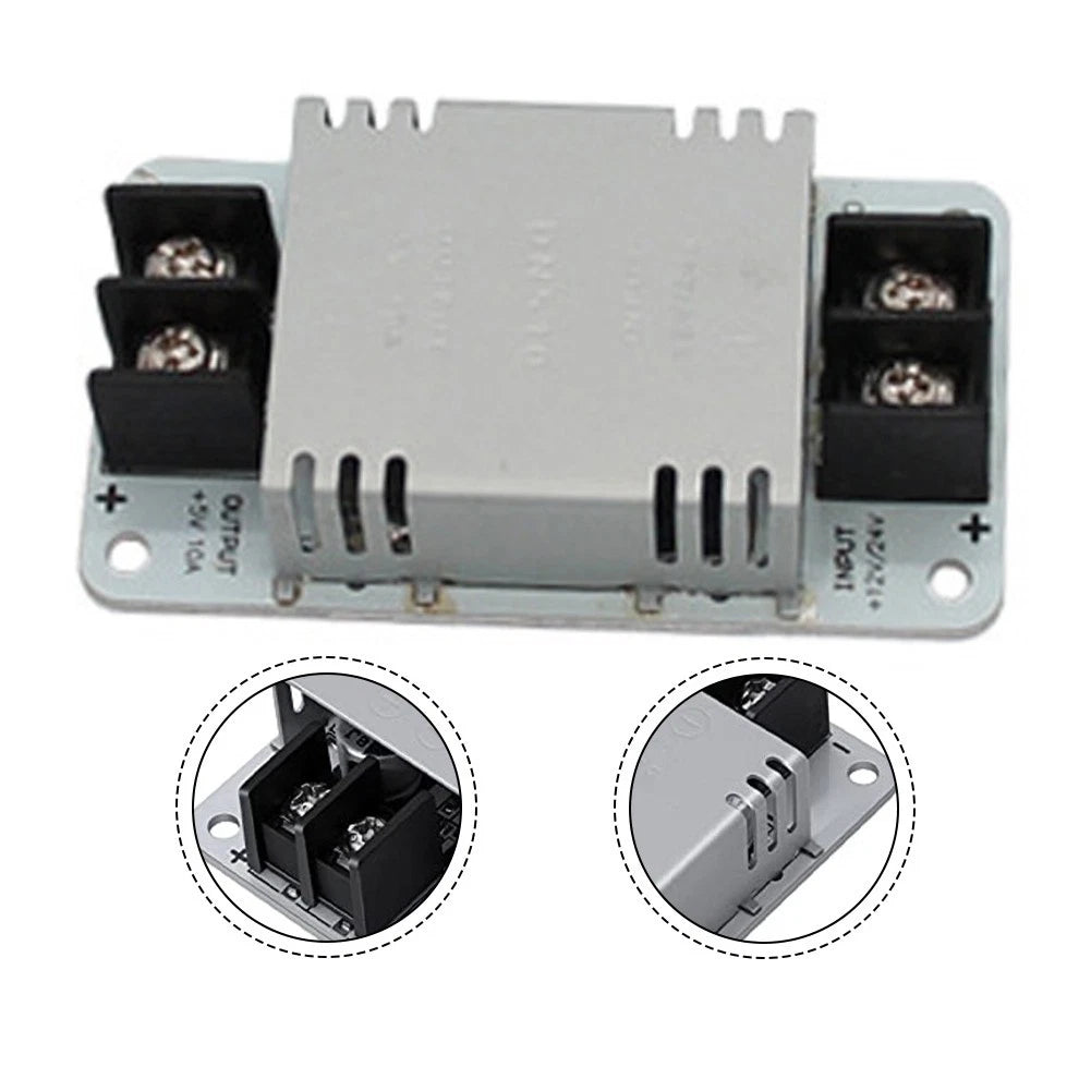 DC Step Down Power Converter 12V 24V to 5V 10A for Vehicle LED Applications
