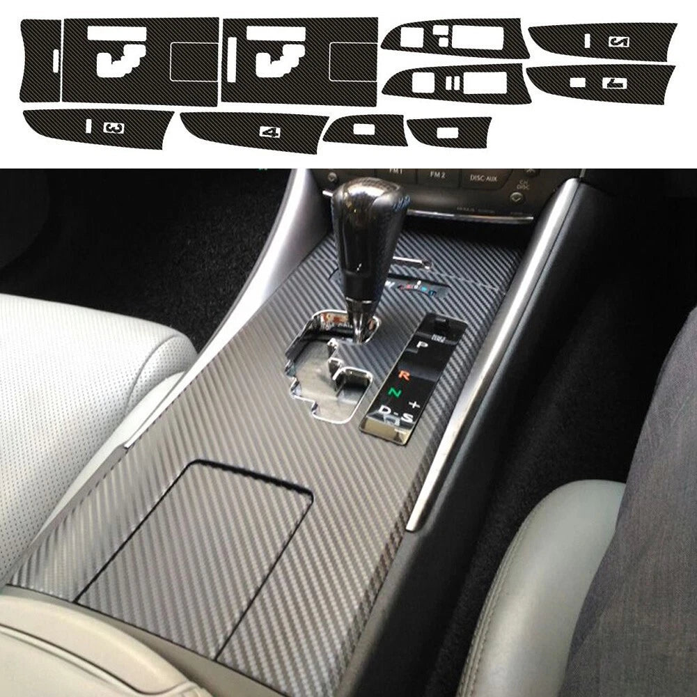 Carbon Fiber Gear Shift Box Panel Cover Trim for Lexus