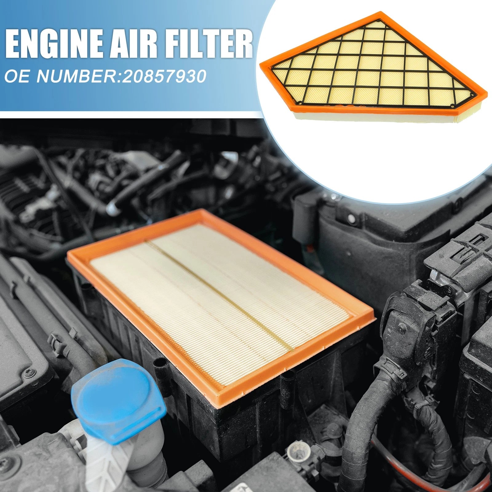 Engine Air Filter Replacement for Cadillac ATS 2013–2019 for Chevrolet Camaro 2016