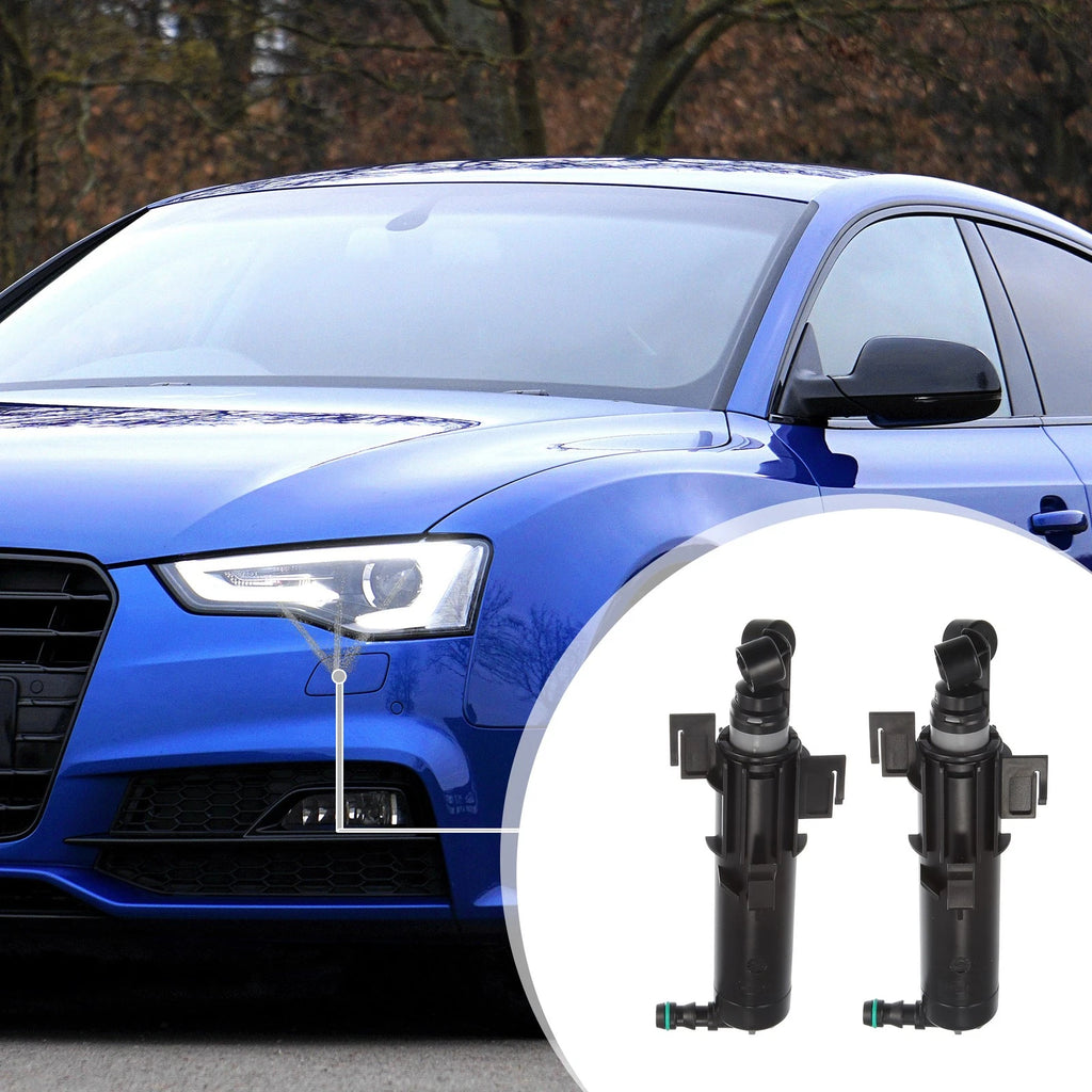 2X Headlight Washer Nozzle Sprayer Jet for Audi A5 (2008–2017)