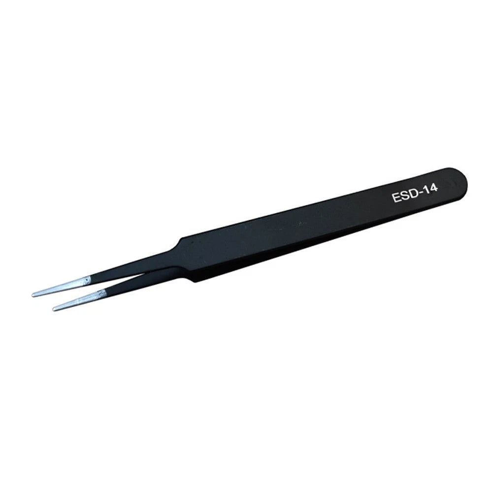 Set of 6 AntiStatic Tweezers for Electronics and Modeling Use