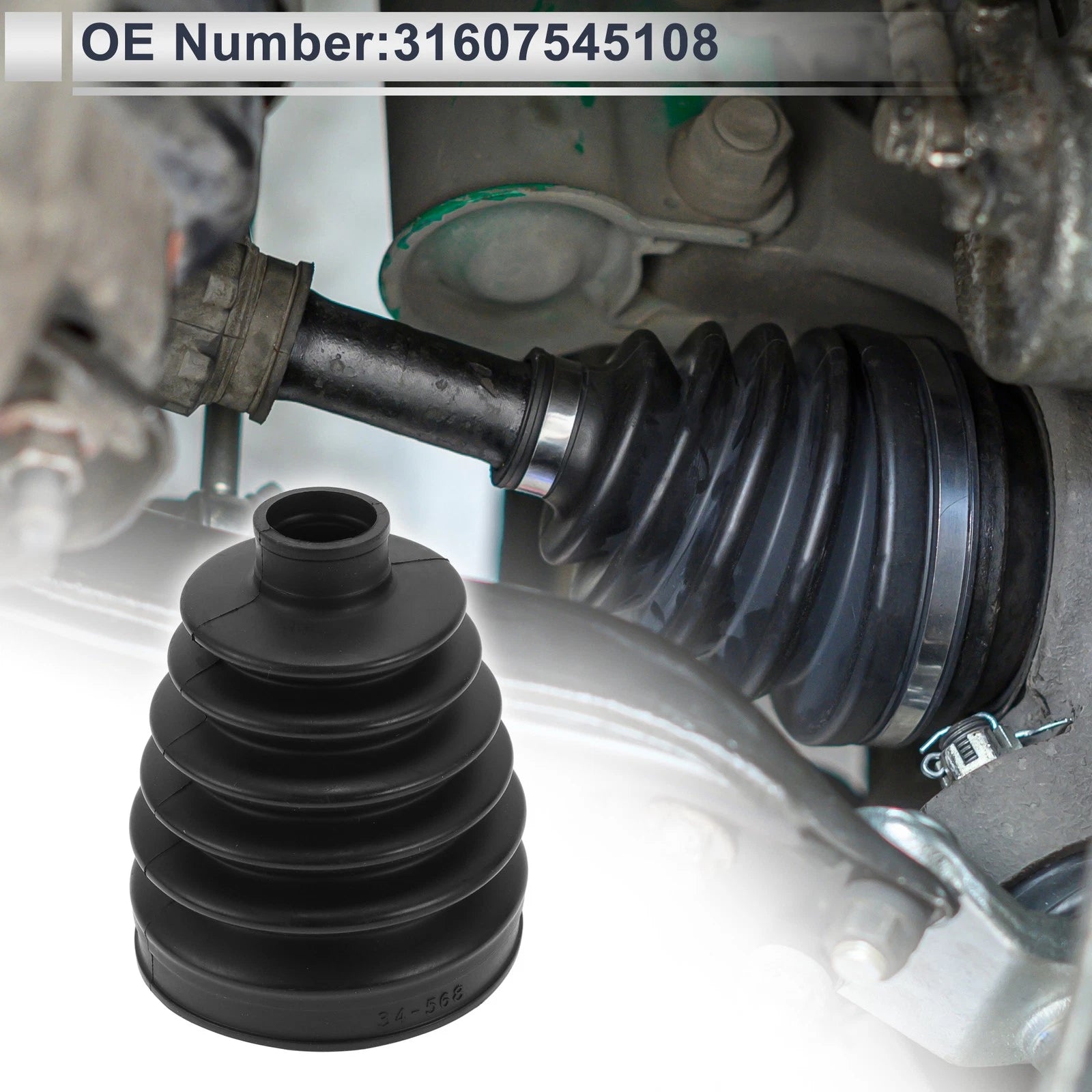 Outer CV Joint Boot Kit with Clamps for BMW X5 (2007–2013)