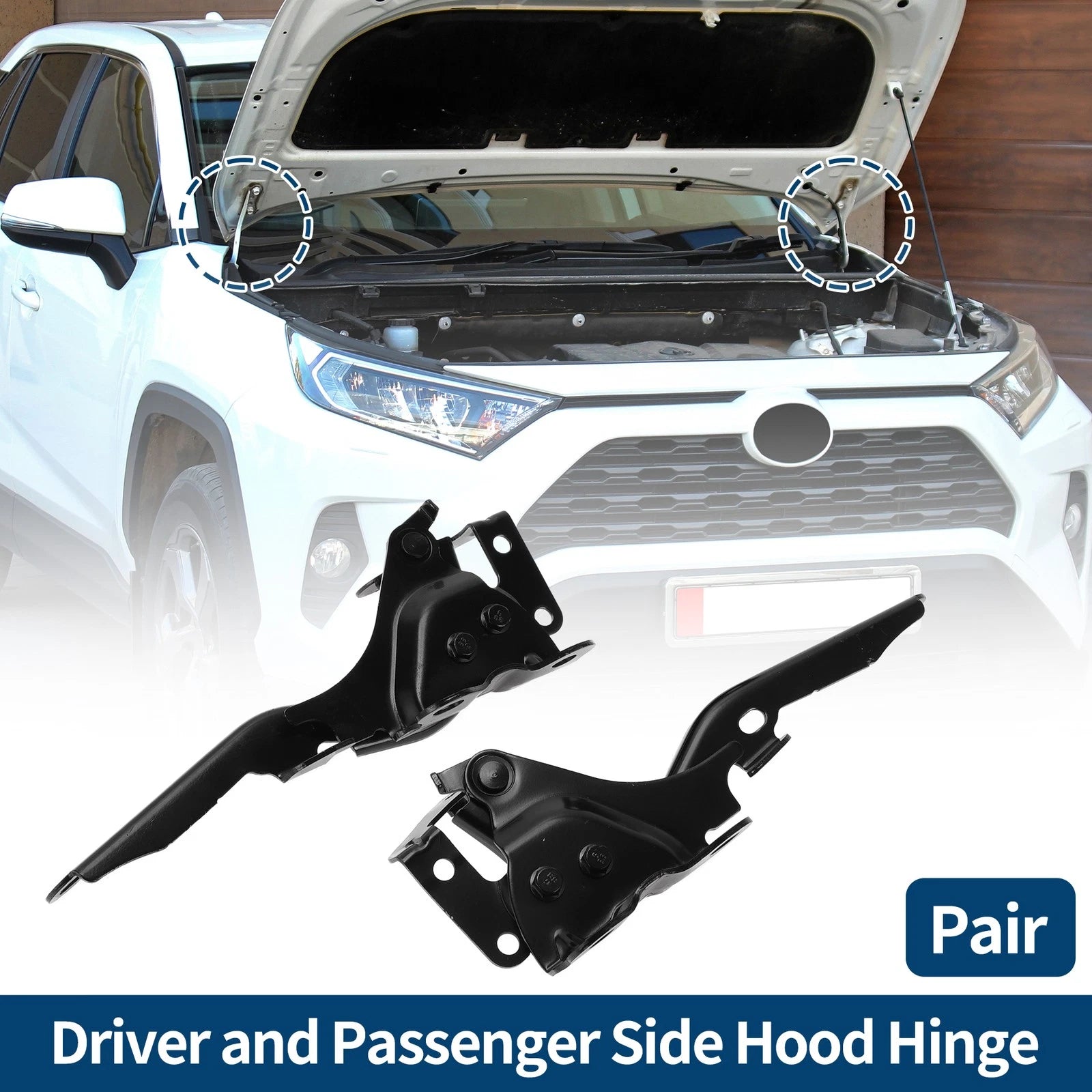 Hood Hinge Kit for Lexus RX350 (2010–2015) Front Bonnet Bracket Pair