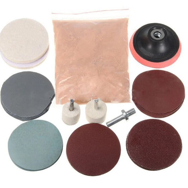 32 Pcs Car Window Polishing Kit Scratch Remover Repair Tool
