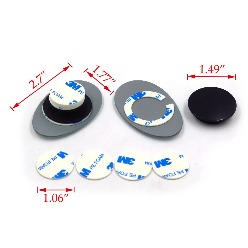 2X Adjustable Oval Wide Angle Frameless Blind Spot Mirror for Universal Fit