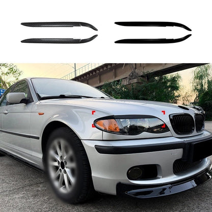 For BMW E46 3 Series Headlight Eyelid Trim 1998-2004 ABS Material 2 Piece Kit