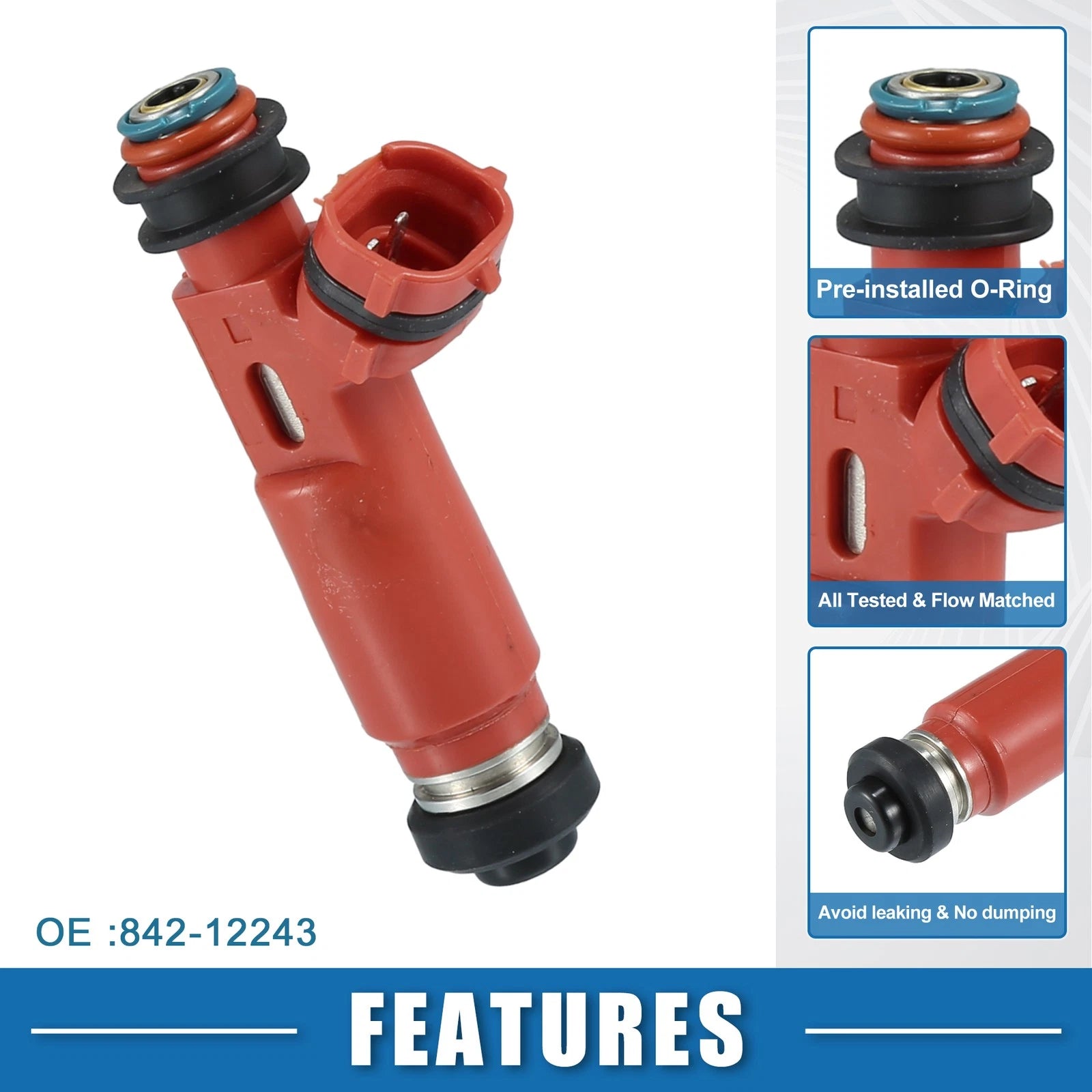 Fuel Injector Replacement Set for Toyota Highlander 3.3L (2004–2007) 6PCS