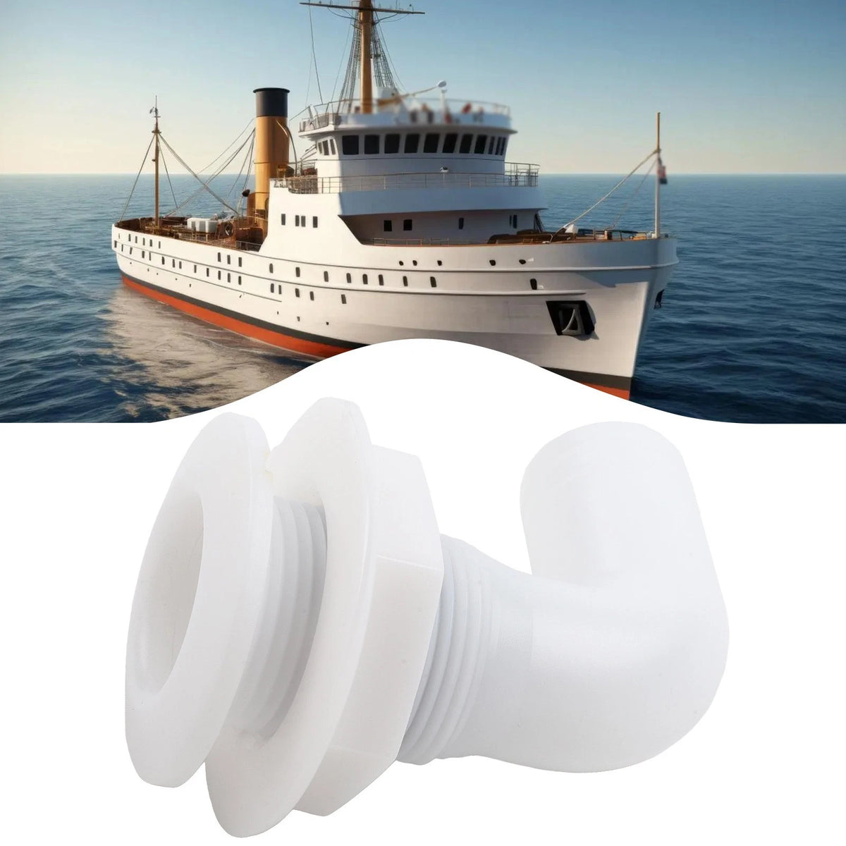 90 Degree Nylon Elbow Fitting for Boat Bilge Pumps