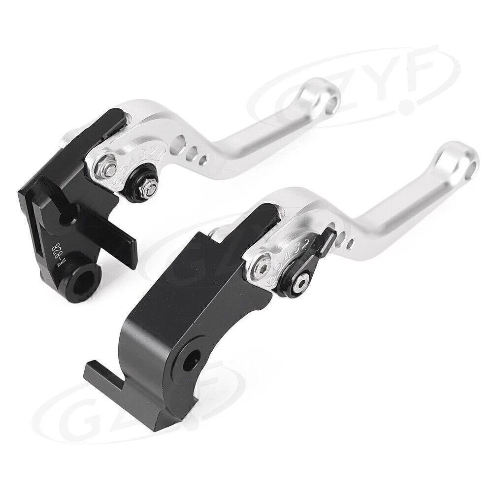 1 Pair Brake Clutch Levers for Kawasaki Ninja ZX6R Z1000 (2007–2013) Silver