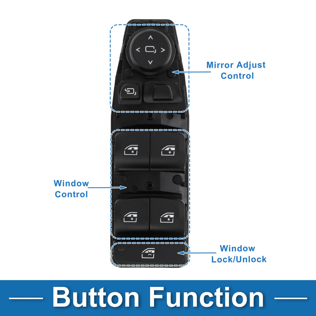 Power Window Switch for BMW 530e Front Left (2018–2023) Window Control