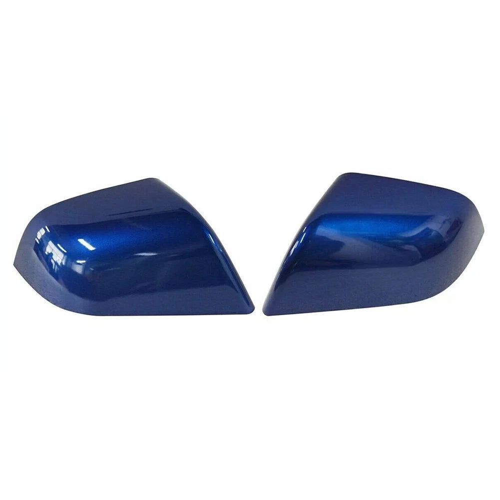 For Tesla Model Y 2020-2023 Pair Blue Left&Right Side Rearview Mirror Cap Cover