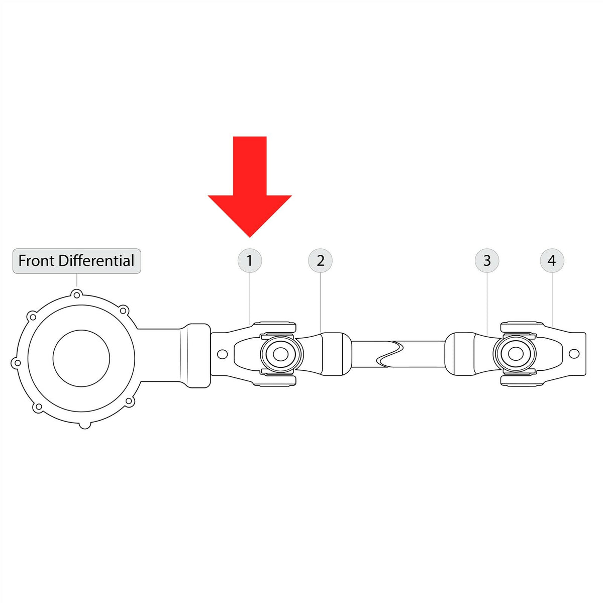 Front Propeller Shaft Yoke Joint Replacement for Can-Am Commander 1000 (2011–2017)