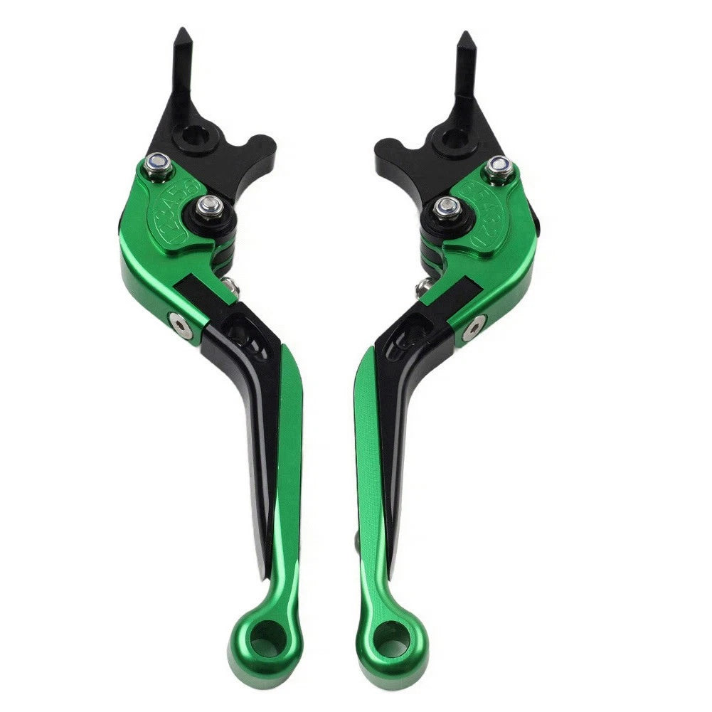 Folding Extendable Brake Clutch Levers for Suzuki GSXS125 GSXR150 (2017–2019) Green