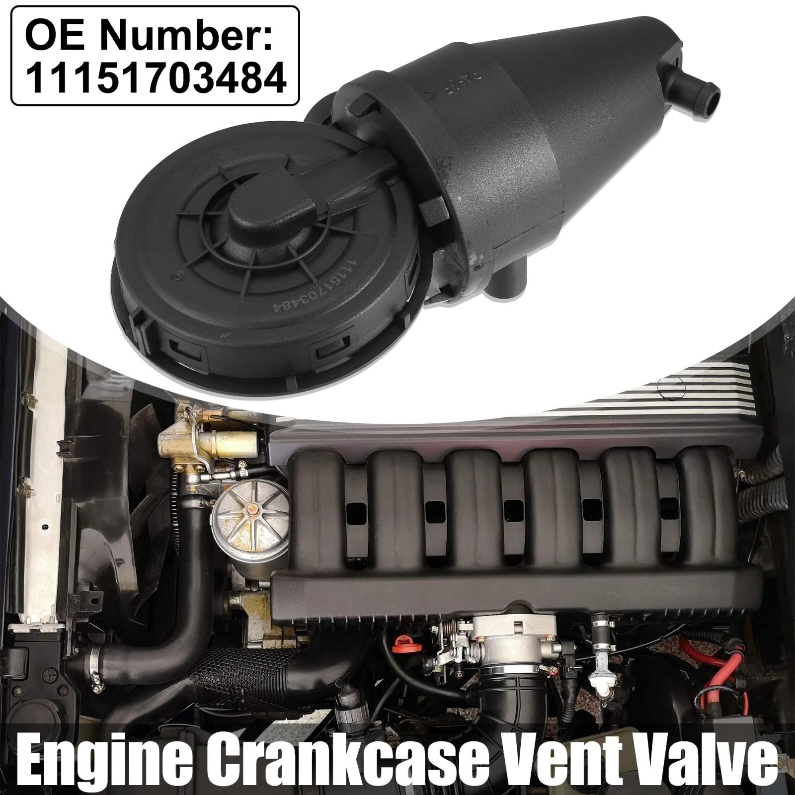 Crankcase Vent Valve Replacement for BMW 323i 538i M3 Z3 (1996–2000)