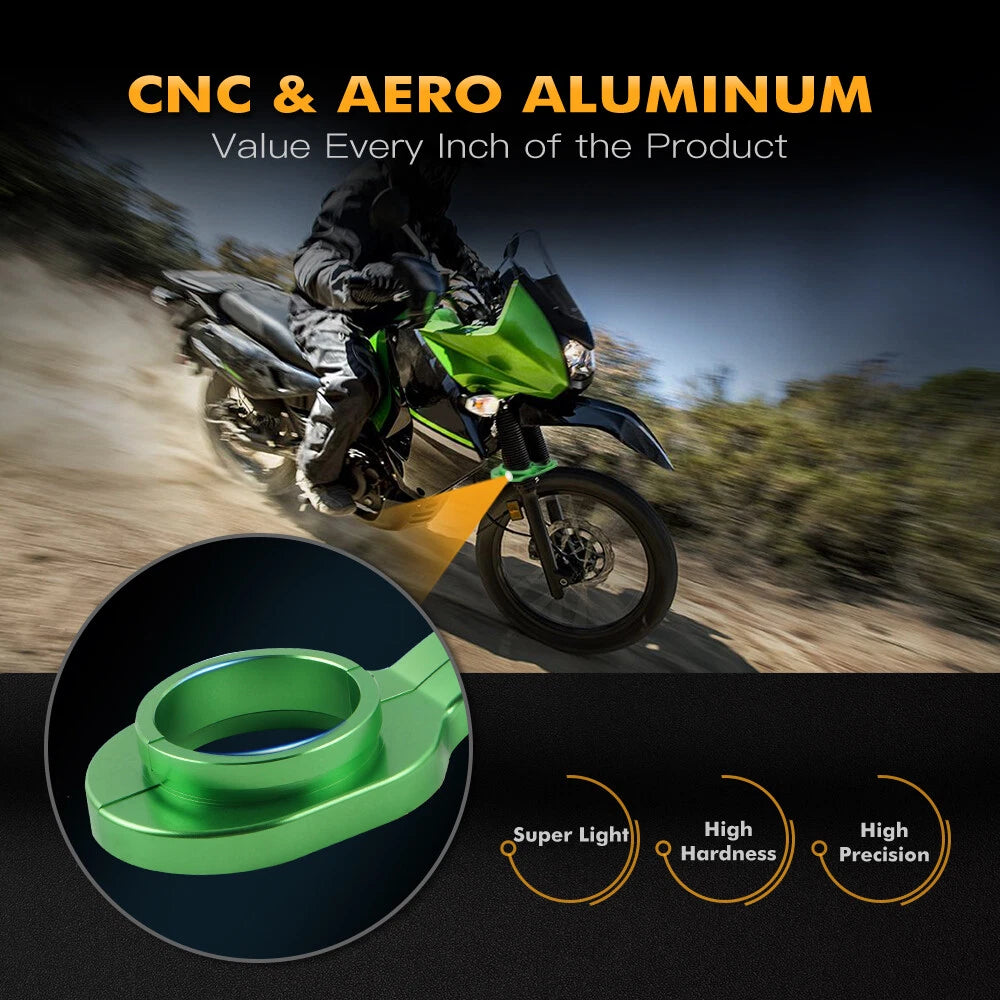 Anodized Front Fork Brace Stabilizer for Kawasaki KLR650 (2008–2024)