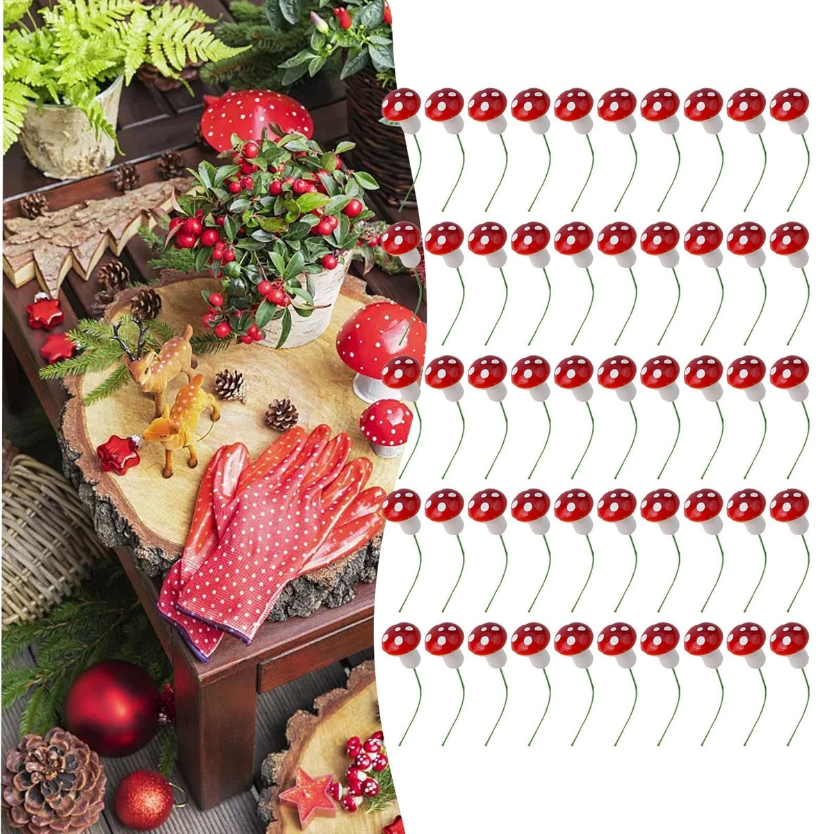 Mushroom Foam Butterfly Crafts for DIY Decor