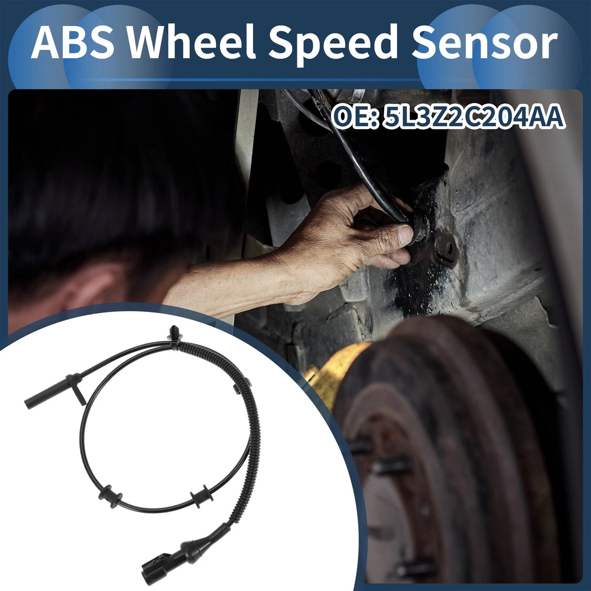 ABS Wheel Speed Sensor No. 5L3Z2C204AA for Ford F-150 (2004–2008) Front