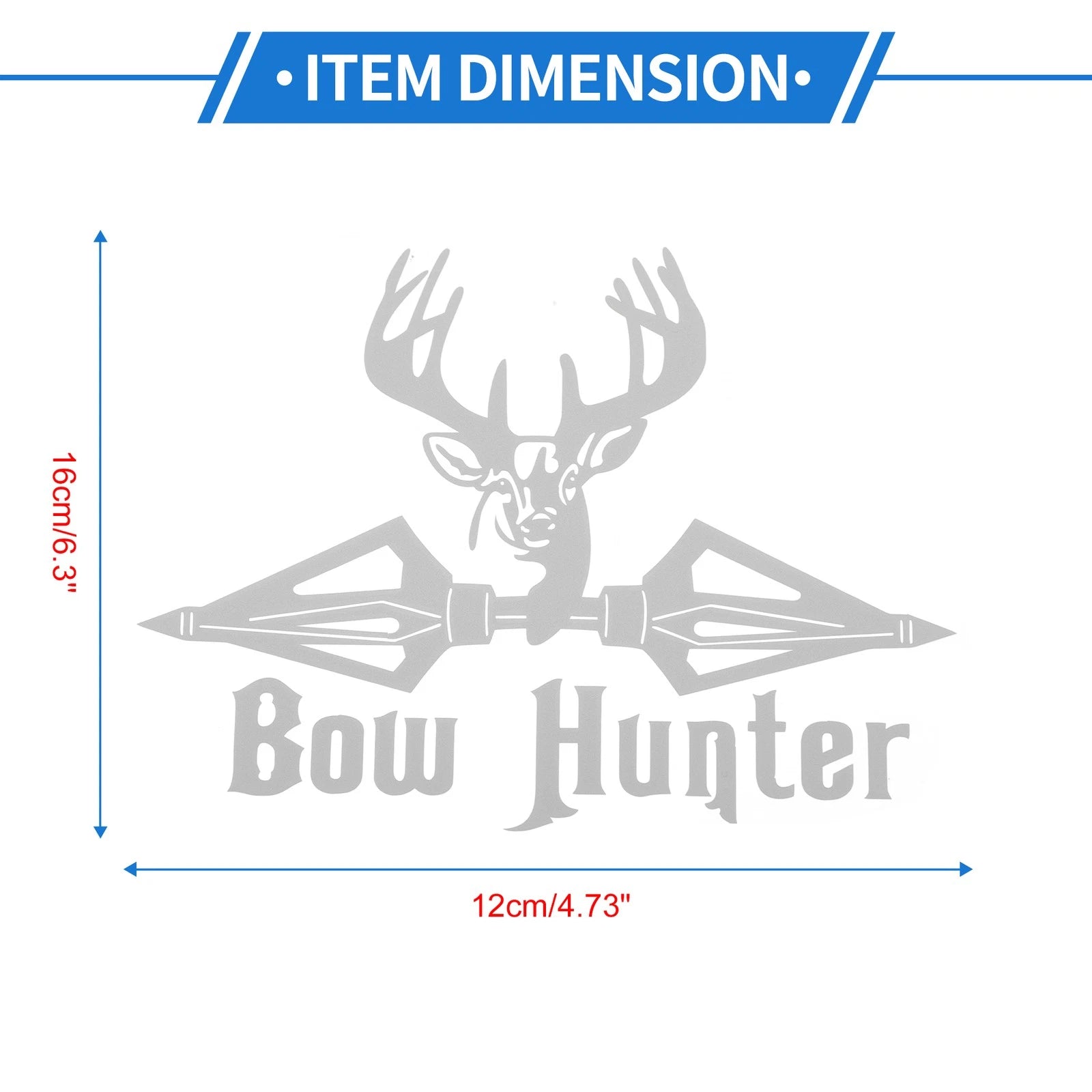 Reflective Bumper Decal for BOW HUNTER (Personalized)