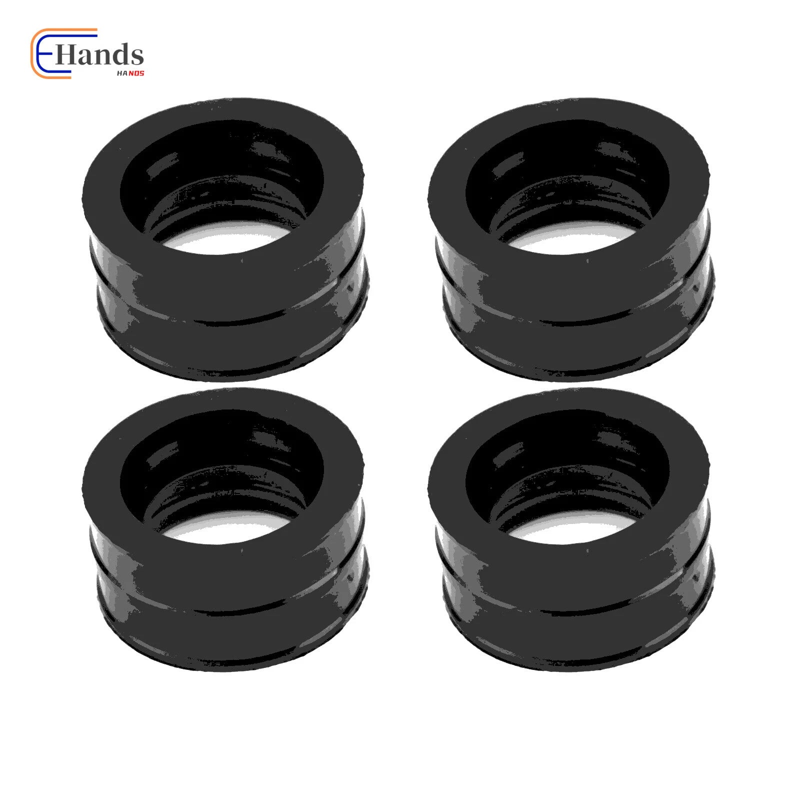 Set of 4 Intake Manifold Insulator Boots for Honda V65 Sabre VF1100S (1984–1985)