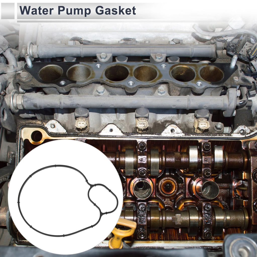 Water Pump Gasket Replacement for BMW 550i Base (2011–2016) Rubber 1Pc