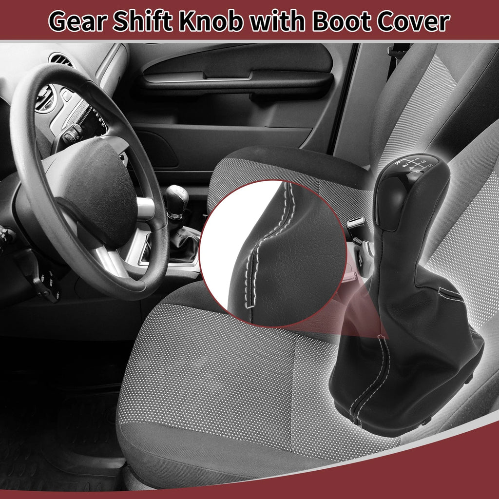 6 Speed Gear Shift Knob with Cover Replacement for Mercedes-Benz W203 (2000–2007)