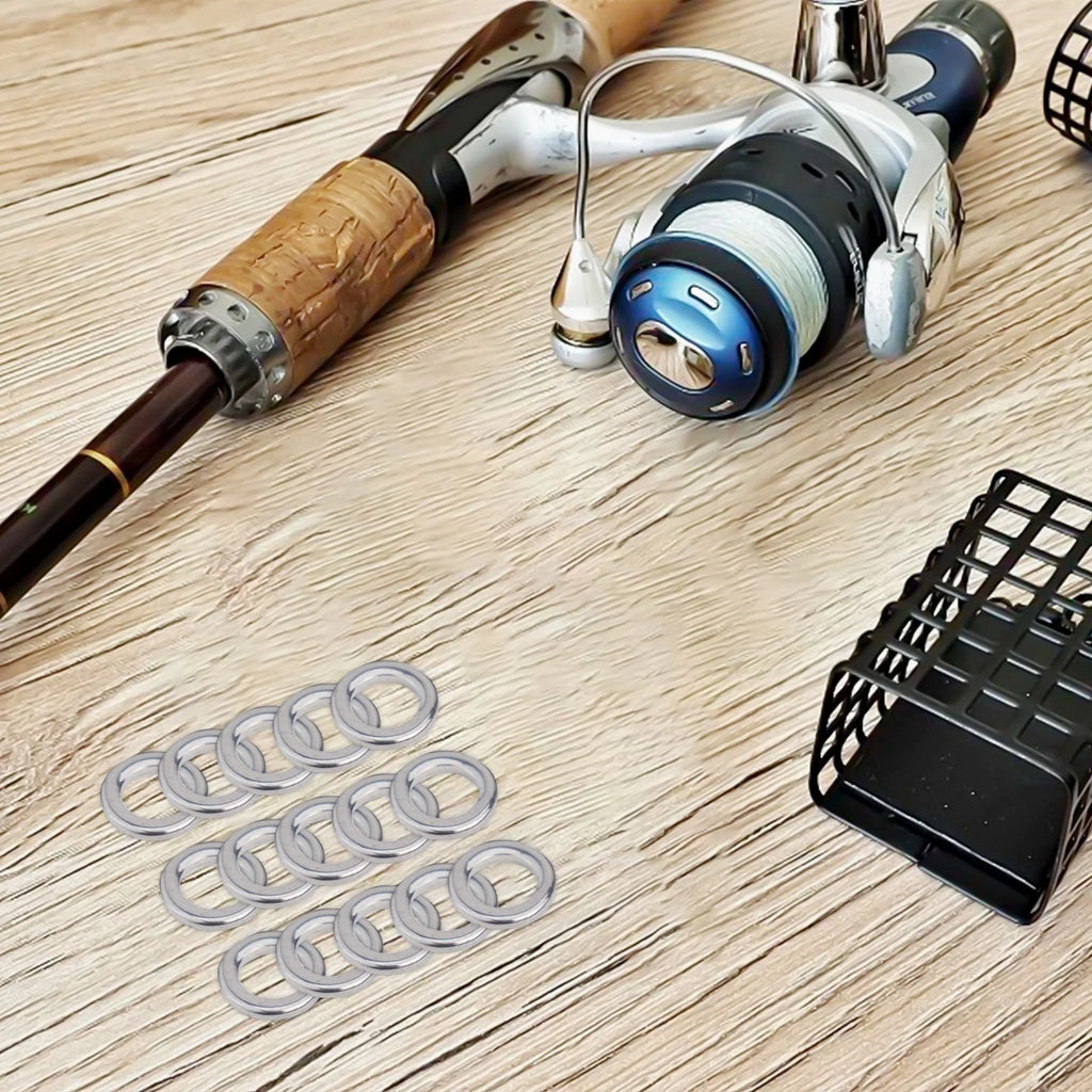 50pcs Solid Ring Split Ring Swivel for Fishing Tools