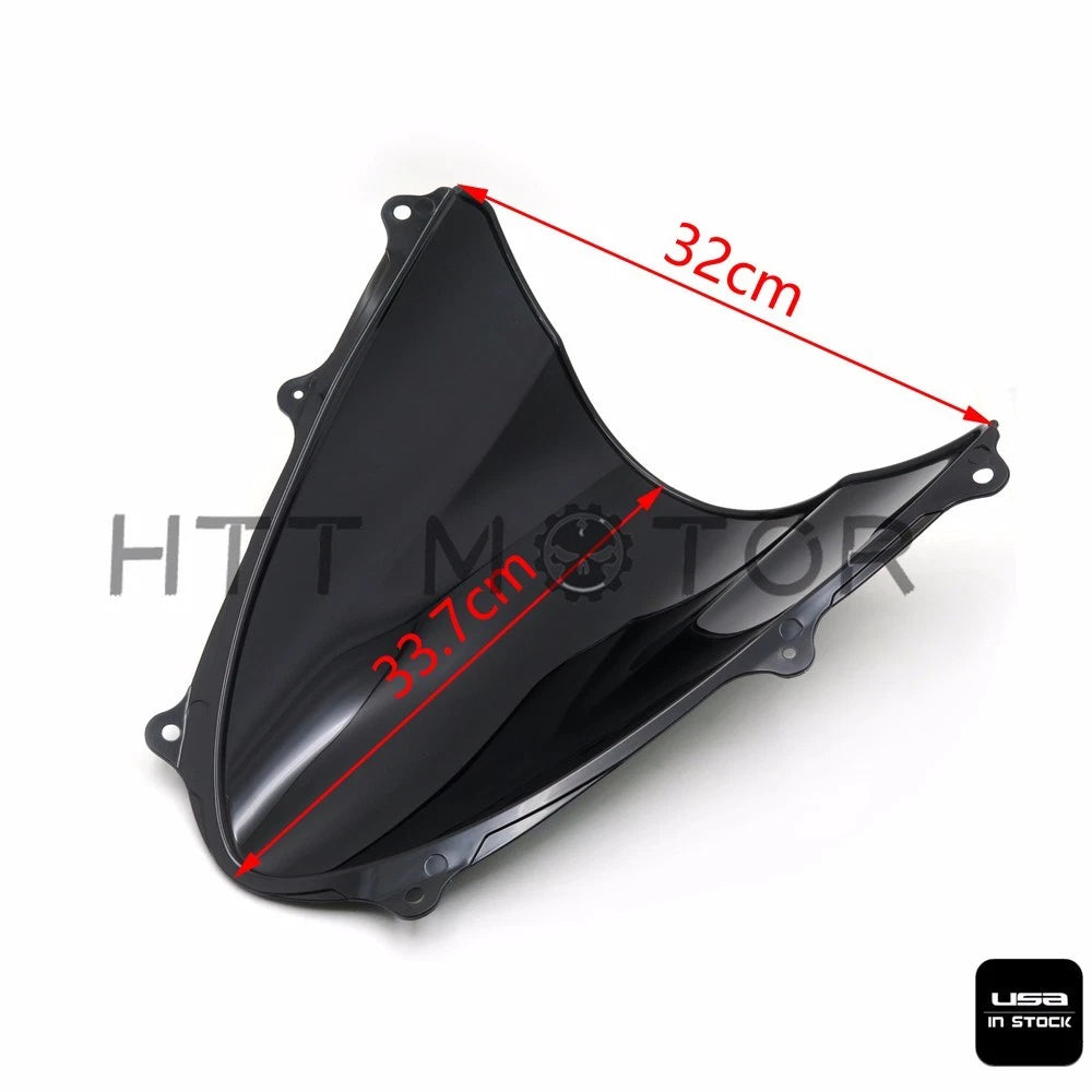 Smoke Black Double Bubble Windscreen for Suzuki GSXR1000 (2009–2016)