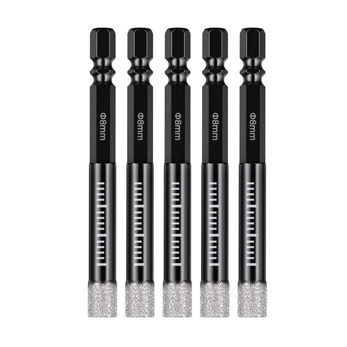 5PCS 8mm Dry Diamond Drill Bits for Porcelain Granite Tile Glass Ceramics Marble