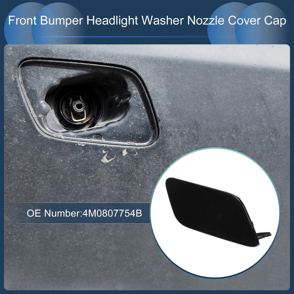 Washer Nozzle Cover Cap Front Right for Audi Q7 (2017–2019) Black