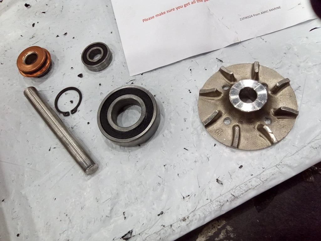 Circulation Pump Repair Kit for Volvo Penta AD41 AQAD40 AQAD41 D41 (Replaces 876794)