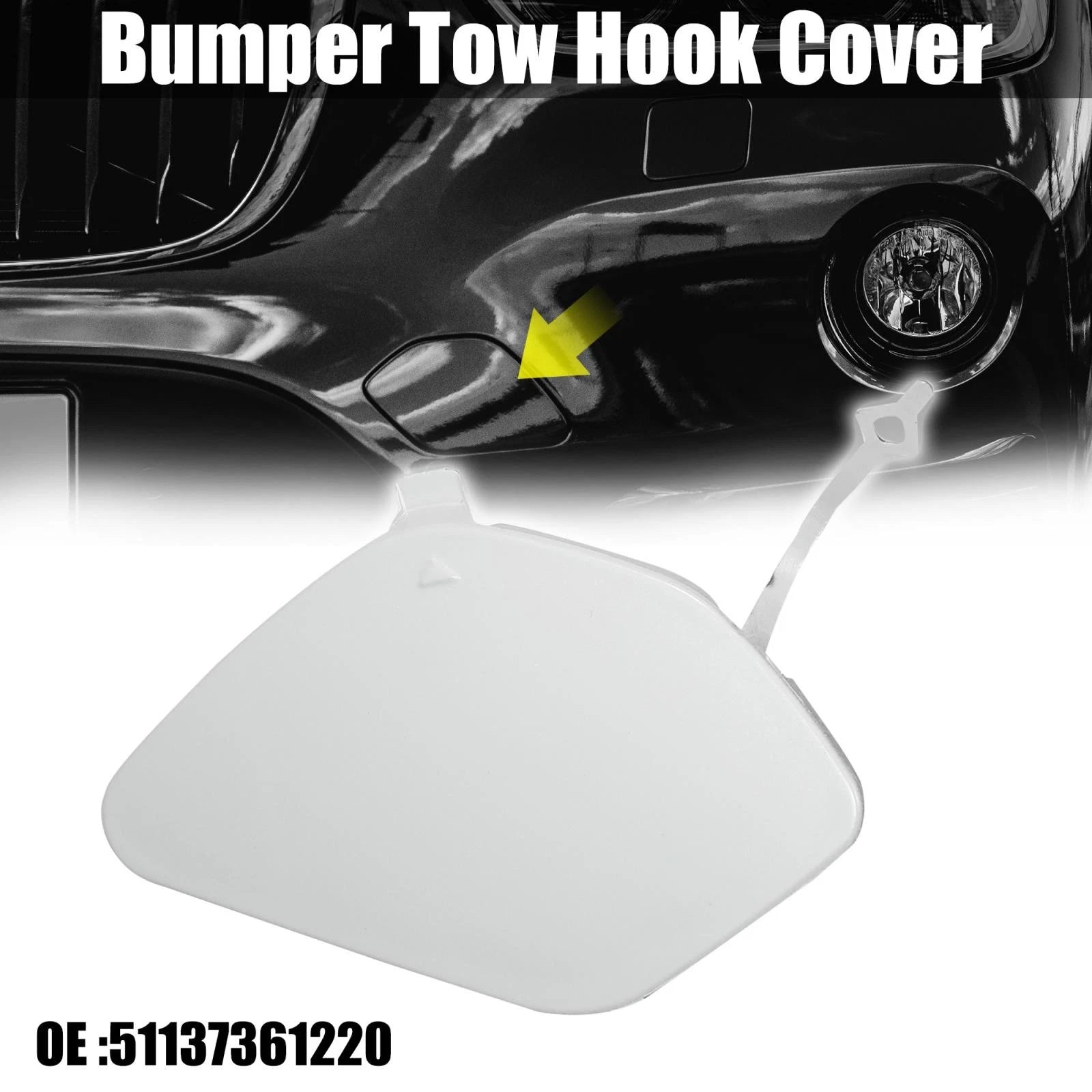 Front Bumper Tow Hook Cover Replacement for BMW F48 (2016–2018)