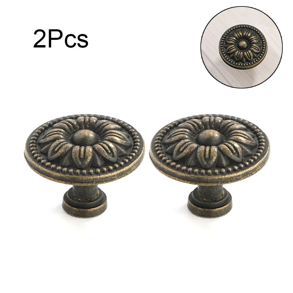 2X Antique Bronze Handle Knob Pull for Drawer Door Cabinet (Universal)