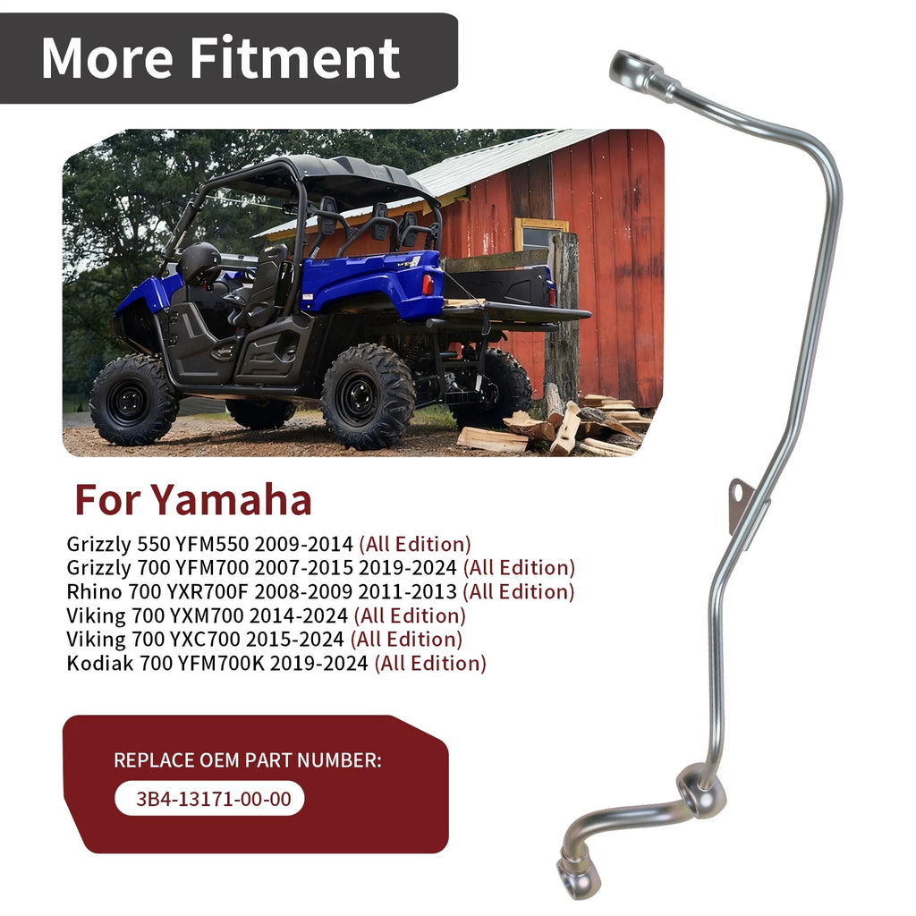 Line Pipe Delivery for Yamaha Grizzly 700 YFM700 4x4 FI EPS (2007–2015, 2019–2024)