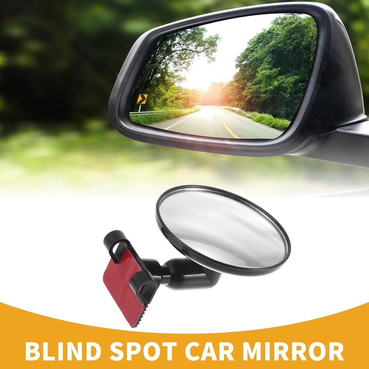 1 Pc Small Blind Spot Mirror for Universal Vehicles (360° Rotation)