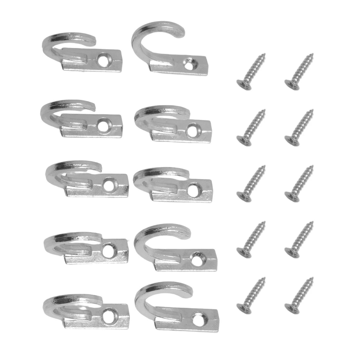 Coat Hooks for Universal Use (2.2x1.8x0.6cm, Anti-scratch Curved Design)